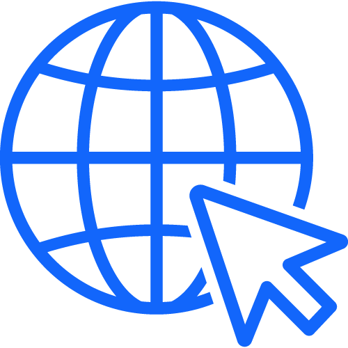 Maapallo johon kursori kohdistaa.